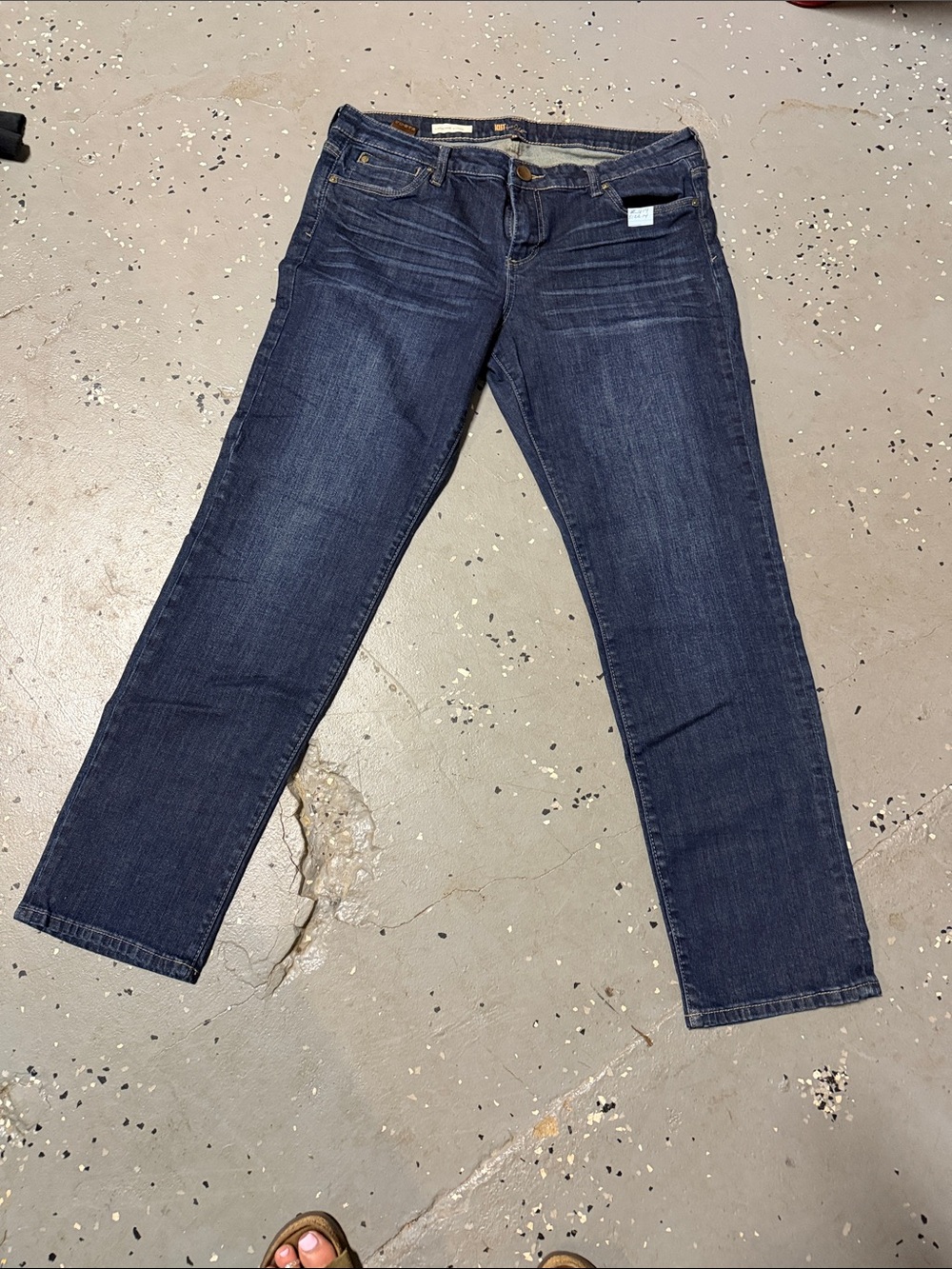 Kut from the Kloth Dark Blue Straight Leg Jeans
